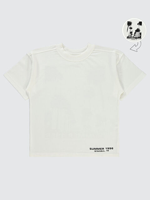 Civil Boys Erkek Çocuk Tişört 6-9 Yaş Ekru