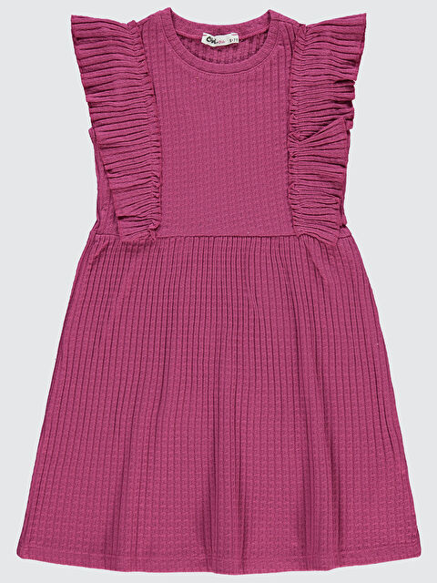 Civil Girls Kız Çocuk Elbise 6-9 Yaş Leylak Pusu - S000200622-17878