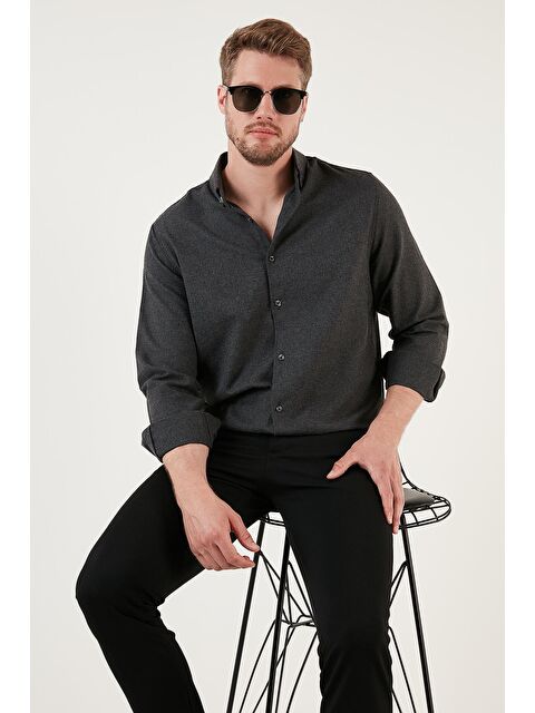 Buratti Pamuklu Regular Fit Düğmeli Yaka Kışlık Oduncu Gömlek CF24W127079 - S000088717-29666