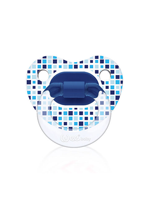 WEE BABY Şeffaf Desenli Damaklı Emzik No:3 - MAVİ - S000375371-17234