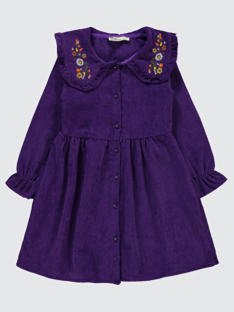Civil Girls Kız Çocuk Elbise 6-9 Yaş Mor - S000286944-20042