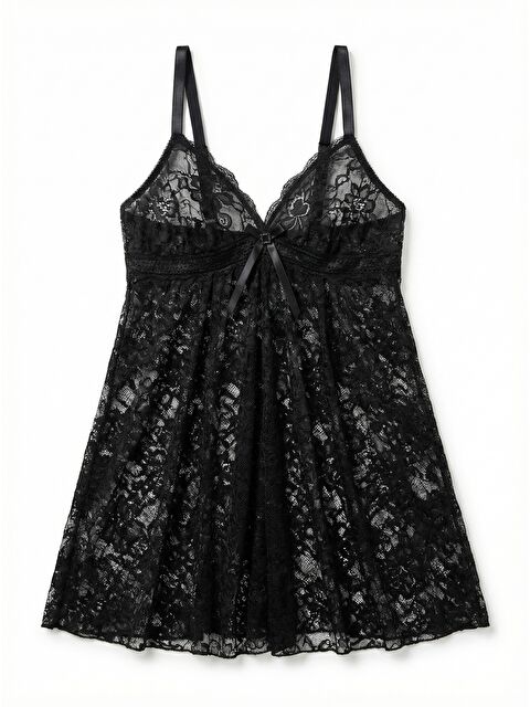 NBB Siyah Fantezi Dantel Gecelik - S000443128-19351