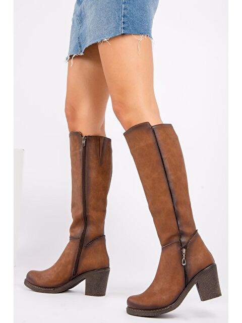 Fox Shoes G674252009 Taba Kadın Çizme - S000056933-37454