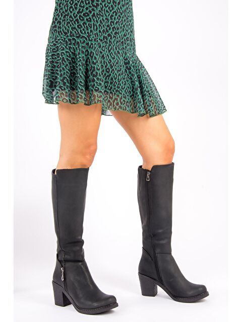 Fox Shoes G674252009 Siyah Kadın Çizme - S000056933-19351