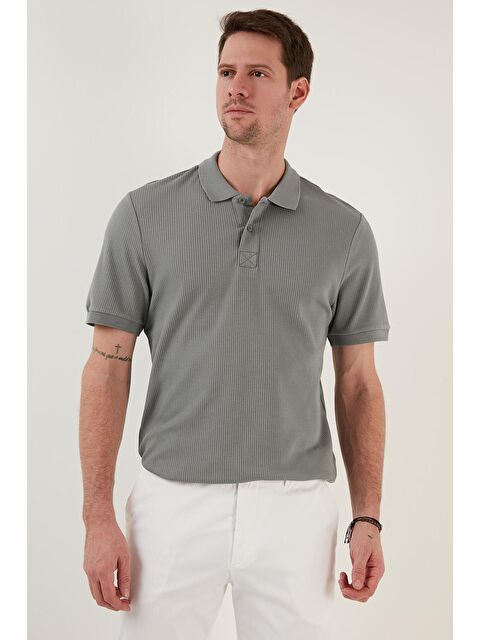 Buratti Pamuklu Slim Fit Düğmeli Polo Tişört 5902281 - S000001594-18547
