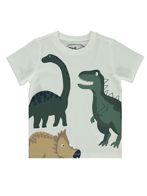 Civil Boys Erkek Çocuk Tişört 2-5 Yaş Ekru