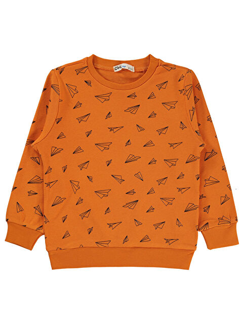 Civil Boys Erkek Çocuk Sweatshirt 2-5 Yaş Koyu Oranj - S000367982-20010
