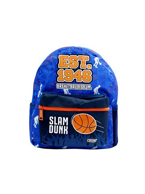 Muggle 2 Bölmeli Basket Is Fun Anaokulu Çantası Mavi MU-9154 - S000078766-17234