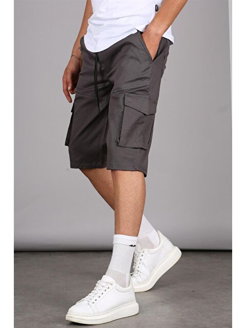 Madmext Füme Basic Kargo Cep Erkek Kapri Şort 5473 - S000017006-33408