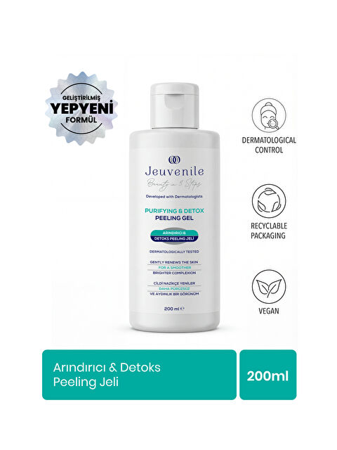 Jeuvenile Mineral İçerikli Peeling Jel - Arındırıcı ve Yenileyici (Allantoin, Panthenol, Niacinamide) - S000110989-26865