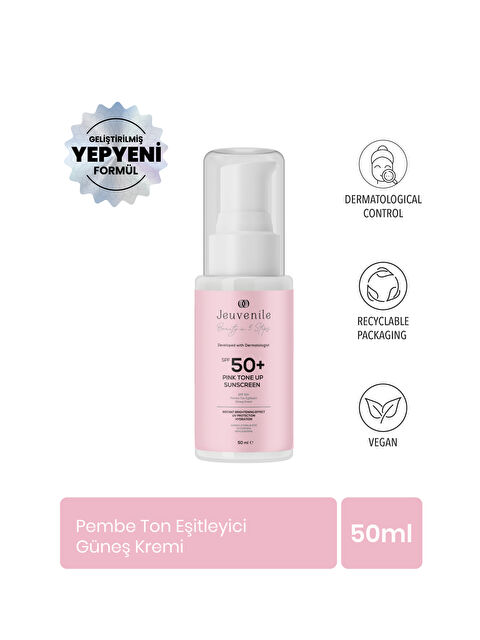 Jeuvenile SPF 50+ Yüksek Korumalı Renk Tonu Eşitleyici Pembe Güneş Kremi - S000110987-20024