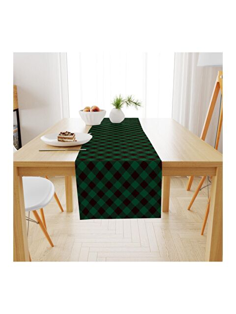 Evmila Kadife Dokuma Özel Tasarım Pöti Desenli Runner 40x140 cm - S000087495-23173