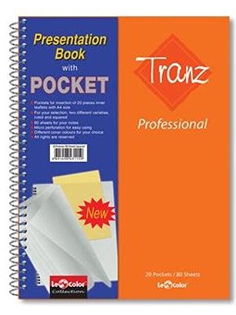 LE COLOR A4 Defter Kareli Dosyalı 160 Syf Turuncu - S000088732-20013