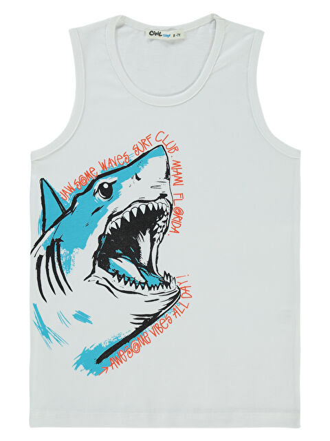 Civil Boys Erkek Çocuk Tişört 6-9 Yaş Beyaz