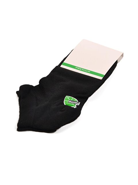 Ayakmod 24K001 Siyah Bambu Patik Çorap - S000044942-19351