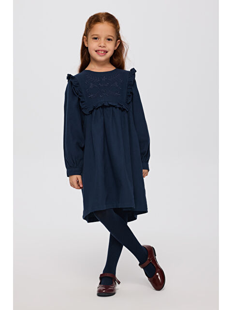 Panço Kız Çocuk Lacivert Elbise - S000304948-21164