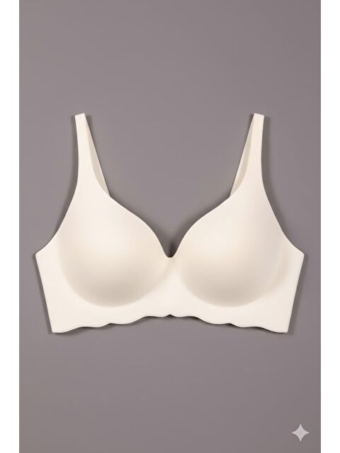 C&City Balensiz Dikişsiz Lazer Çıkarılabilir Pedli Sütyen C26150 Ekru - S000221908-19965