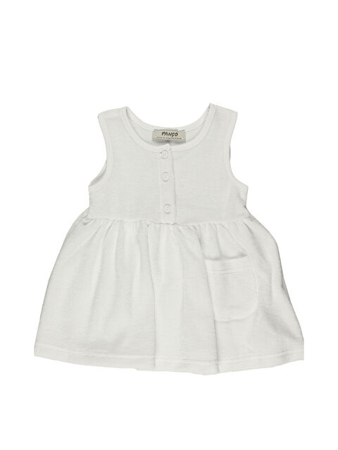 Panço Kız Bebek Düğmeli Havlu Elbise - S000256839-20063