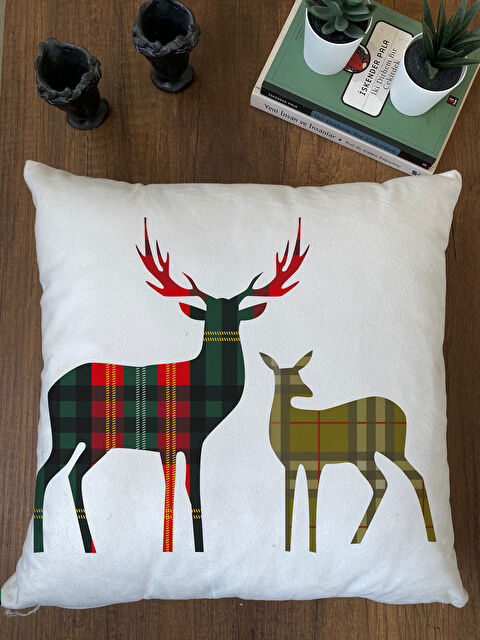 Evmila Yılbaşı Özel 43x43 Kadife Kırlent Kılıfı - S000285879-23173