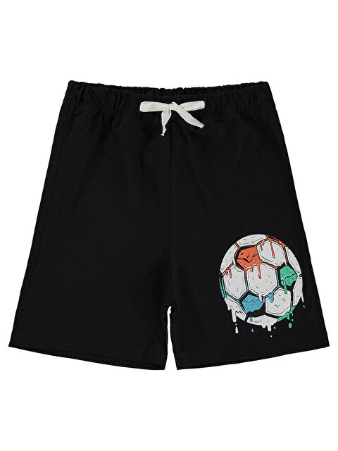 Civil Boys Erkek Çocuk Şort 6-9 Yaş Siyah