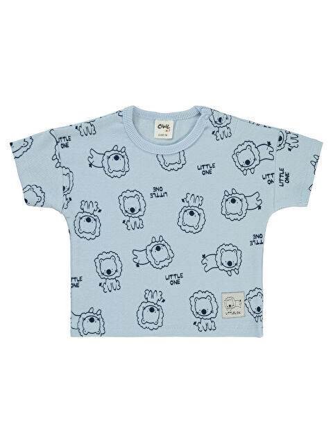 Civil Baby Erkek Bebek Tişört 6-18 Ay Açık Mavi