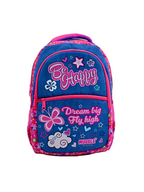 Muggle 3 Bölmeli Be Happy Okul Sırt Çantası MU-7464 - S000078776-20024