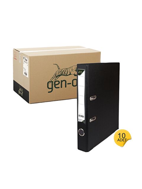 Gen-Of Plastik Klasör Dar Siyah 10 Lu - S000076661-19351