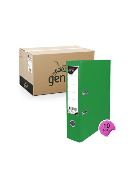 Gen-Of Plastik Klasör Geniş Yeşil 10 Lu - S000076671-18194