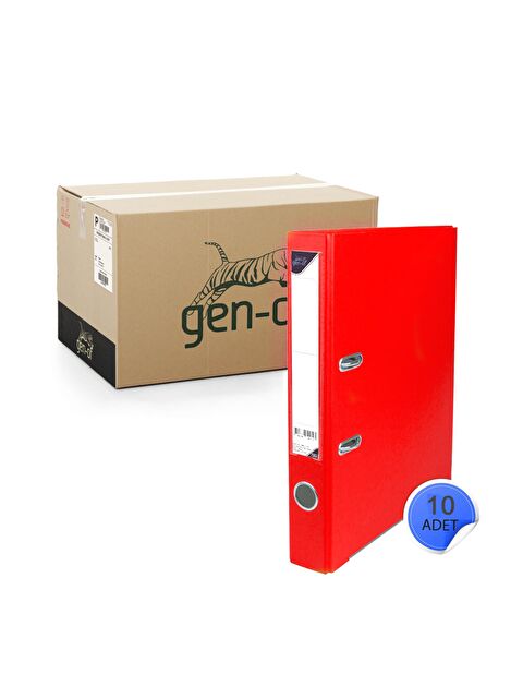 Gen-Of Plastik Klasör Dar Kırmızı 10 Lu - S000076668-20045
