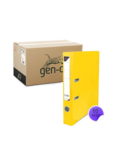 Gen-Of Plastik Klasör Dar Sarı 10 Lu - S000076665-20072