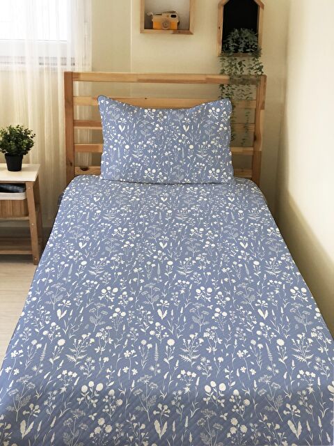 Evmila Minik Çiçek Desen Tek Kişilik Çocuk Pike Takımı - S000015573-23173