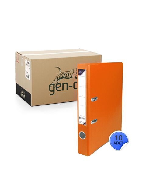 Gen-Of Plastik Klasör Dar Turuncu 10 Lu - S000076673-20013