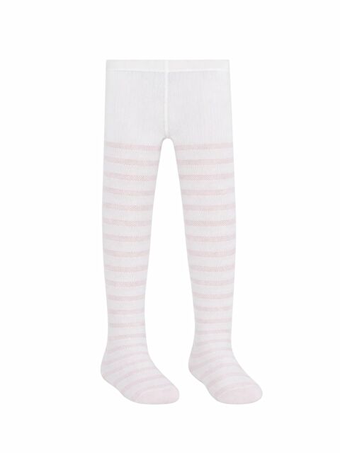Civil Girls Fileli 3-11 Yas Kız Külotlu Çorap - Beyaz 11-12 Yaş - S000198115-20063