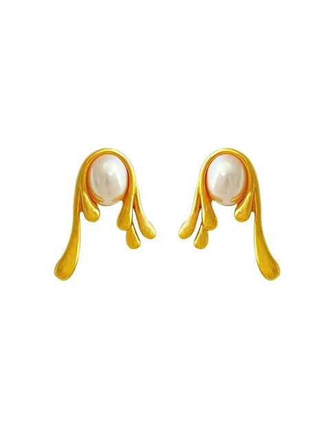 Pelin Aksesuar İncili Damlayan Küpe - S000051885-23173