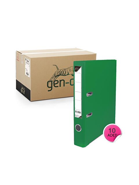 Gen-Of Plastik Klasör Dar Yeşil 10 Lu - S000076679-18194