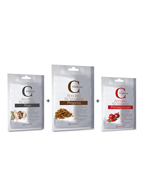 Claderm 20ml 3'lü (Pure-Propolis-Pomegranate) Avantaj Paketi - S000074526-26865