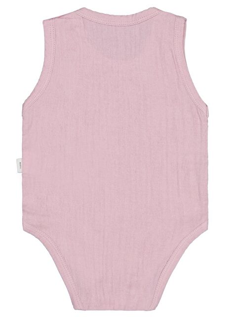 Civil Baby Ayıcık Baskılı 1-18 Ay Çıtçıtlı Badi - Pembe 9-12 Ay - S000367967-20024