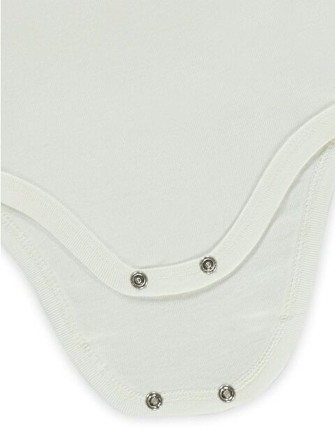 Civil Baby Düz Uzun Kol Çıtçıtlı Badi - Beyaz 0-1 Ay - S000201980-20063