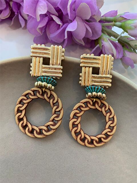 Pelin Aksesuar Örgü Boncuklu Tasarım Küpe - S000051931-23173