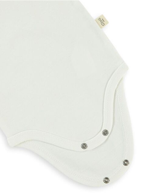 Civil Baby Düz Kısa Kol Çıtçıtlı Badi - Beyaz 1-3 Ay - S000201927-20063