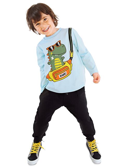 Denokids Dino Erkek Çocuk Tişört Eşofman Altı Takım - S000088805-17234