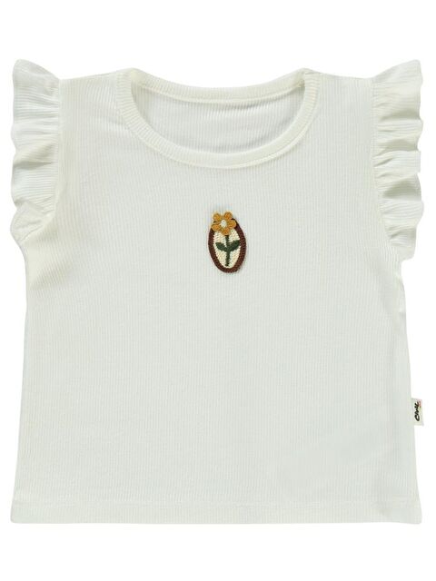 Civil Baby Dikme Aksesuarlı 6-18 Ay Tişört - Ekru12-18 Ay - S000382553-19965