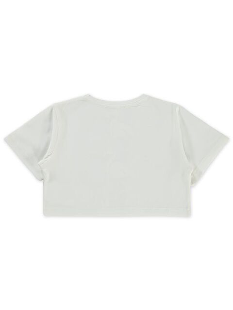 Civil Girls Flamingo Baskılı 2-5 Yaş Tişört - Ekru 5-6 Yaş - S000382410-19965