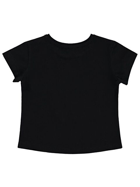 Civil Girls Mobil Çiçek Nakışlı 2-5 Yaş Tişört - Siyah2-3 Yaş - S000395612-19351