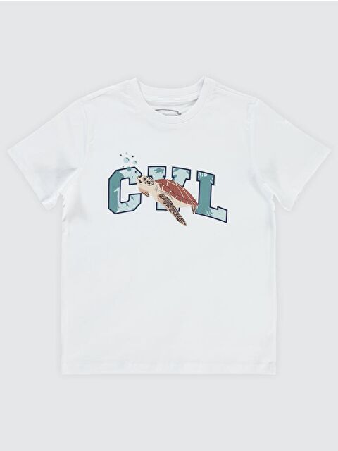 Civil Boys Cvl Caretta Baskılı 10-13 Yaş Tişört - Beyaz12-13 Yaş - S000198709-20063