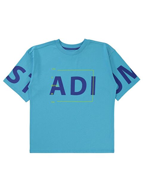 Civil Boys Stadıum Baskılı 10-13 Yaş Tişört - Mavi11-12 Yaş - S000367968-20055