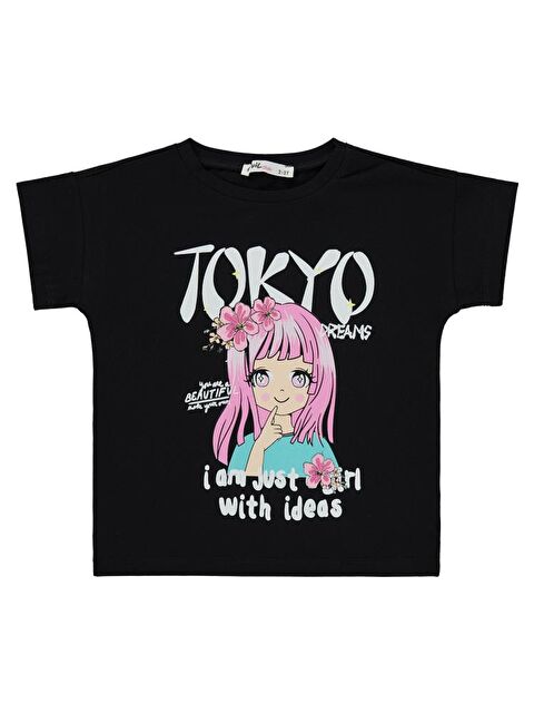 Civil Girls Tokyo Baskılı 2-5 Yaş Tişört - Siyah2-3 Yaş - S000395576-19351