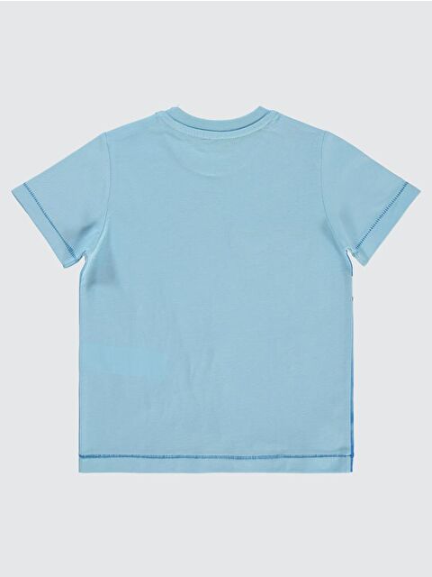 Civil Boys Köpek Balığı Baskılı Gözlük Nakışlı 2-5 Yaş Tişört - Mavi2-3 Yaş - S000198519-17234