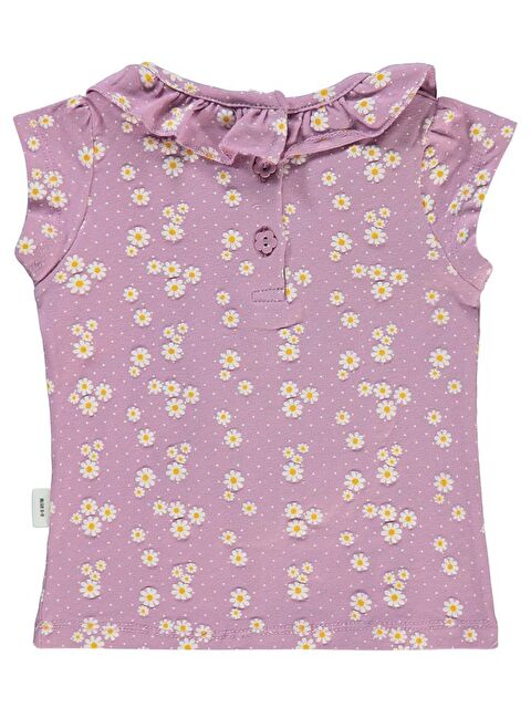 Civil Baby Papatya Empirme 6-18 Ay Tişört - Lila 6-9 Ay - S000213133-17878