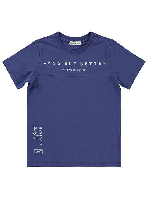 Civil Boys Less But Better Baskılı 6-9 Yaş Tişört - Lila8-9 Yaş - S000364676-20042